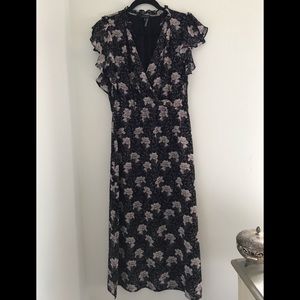 1. State Floral Maxi Dress with Flutter Sleeves